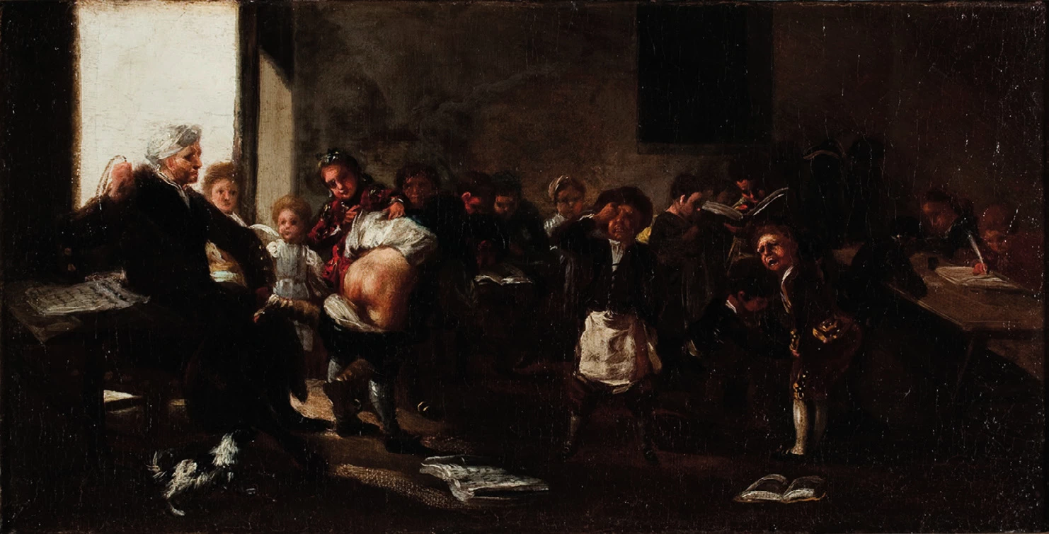 Francisco de Goya y Lucientes - 362, La letra con sangre entra, Museo di Saragozza
